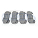 Wilwood Big Brake Kit 6 Piston Replacement Brake Pads, 03-05 Neon SRT-4/03-07 PT GT Cruiser