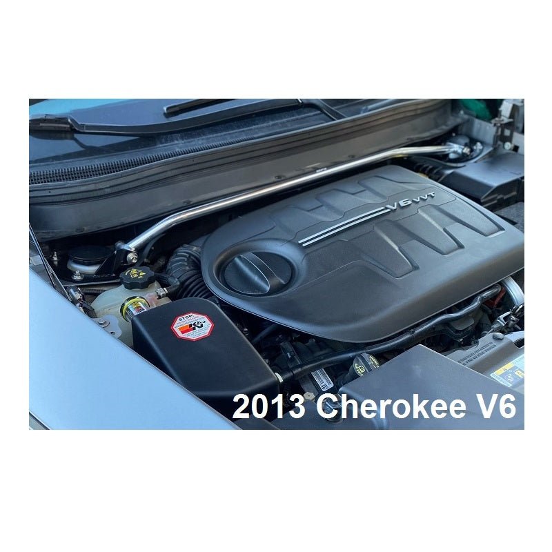 MPx Polished Front Strut Bar, 2013-16 Dart 2.0L / 2.4L / Cherokee / Chrysler 200