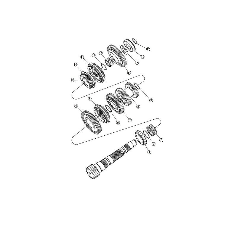 T-850 Output Shaft Components, 04-05 Neon SRT-4