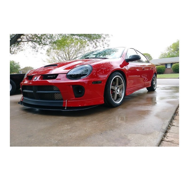 Carbon Fiber Front Splitter w/ Adjustable Struts, 03-05 Neon SRT-4