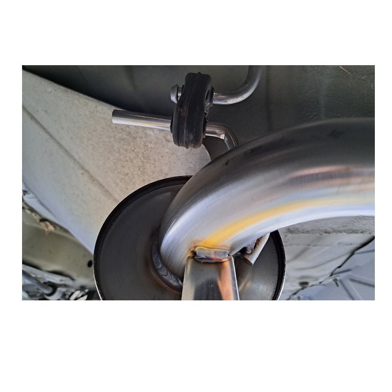 F-150 3-Inch Aluminized Dual Exhaust System With Standard Turbo Muffler Rear Exit 1024555 F-150 3-Inch Aluminized Dual Exhaust System With Standard Turbo Muffler Rear Exit 1024555