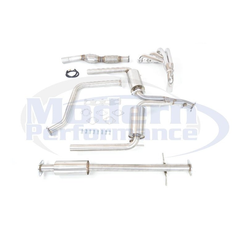 MPx Header & Dual Exit Exhaust System w/ Mufflers Package, 2013-16 Dart