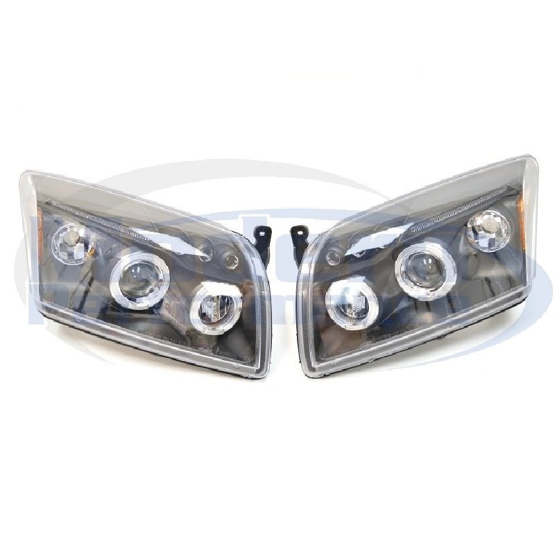 V2 Projector Halo LED Headlights PAIR  07-11 Caliber