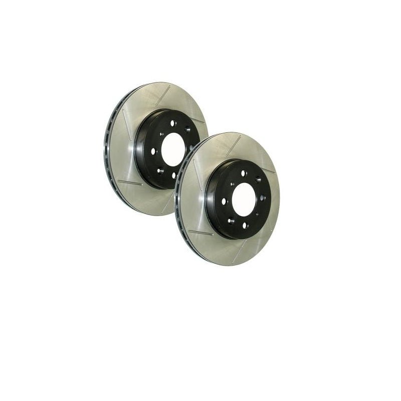 StopTech Slotted Rotors (Front Pair), 12-17 Fiat 500