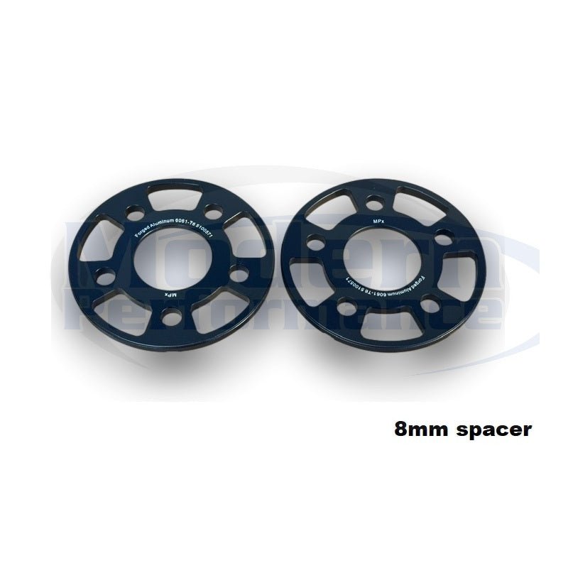 MPx 5x100 Forged Aluminum FRONT Wheel Spacers 95-05 Neon / 03-05