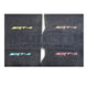 #dodgesrt4bluesilveryelloworangefloormats