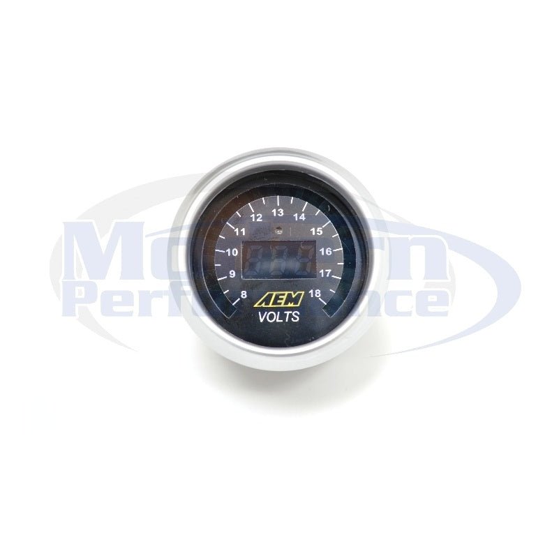 AEM Digital Voltmeter Gauge (8-18V)