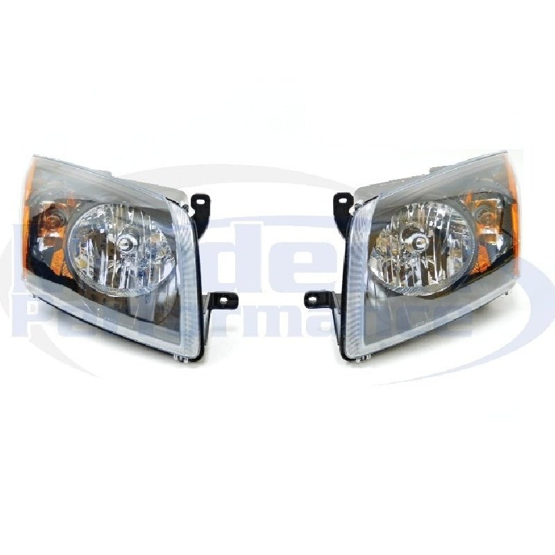 DEPO Black Surround Headlights (Pair), 07-12 Caliber