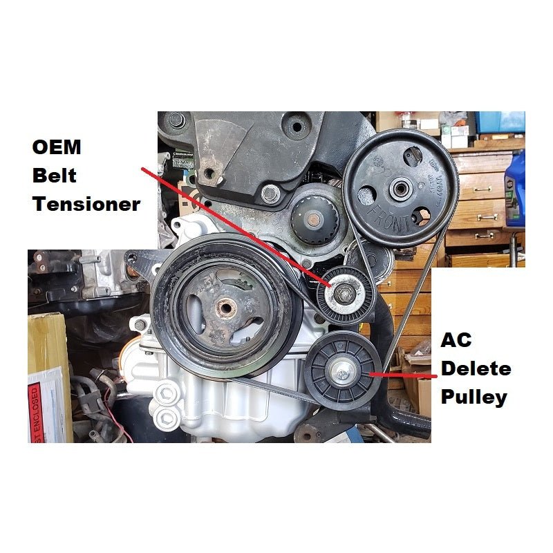 Air Conditioning (AC) Delete pulley and belt kit, 03-05 Neon SRT-4 / 01-10 PT Cruiser